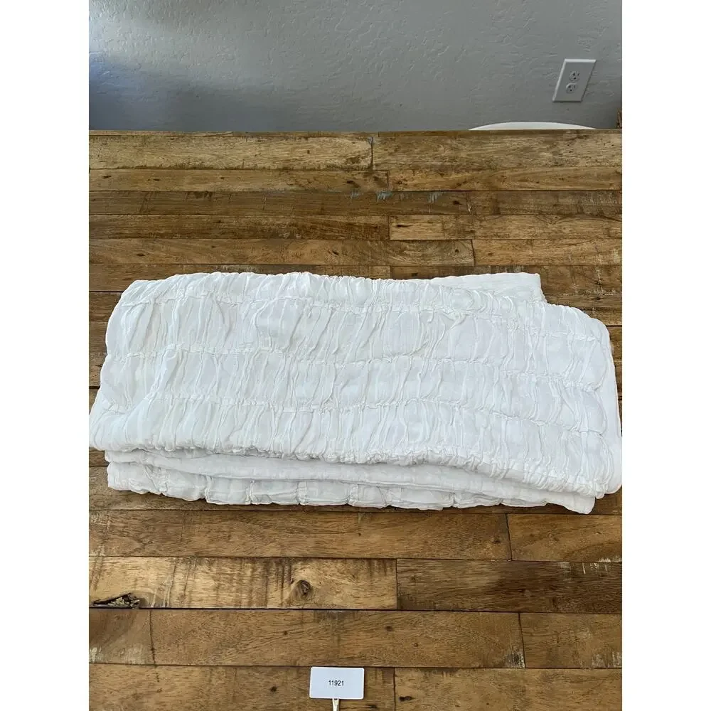 Amity Home Cotton Ruched Quilted Pillow Sham Set 21x36
